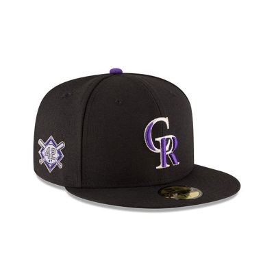 Colorado Rockies Gorra | New Era MLB Jackie Robinson Day 59fifty Fitted Cap Mexico - Negros